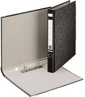 LEITZ Aktenordner Ringordner A4 Wolkenmarmor 2 Ringe 35mm schwarz