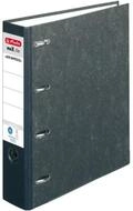 Herlitz Aktenordner Wolkenmarmor-Papier Doppelordner schwarz Karton 7,0 cm