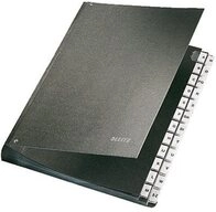 LEITZ Aktenordner Leitz Pultordner 5824-00-95 5824 Hartpappe Schwarz DIN A4...
