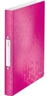 LEITZ Pr&auml;sentationsordner Ringbuch WOW 42570023 DIN A4 2Ring Polypropylen pink