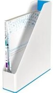LEITZ Papierscheren Stehsammler Wow zweifarbig blau metallic