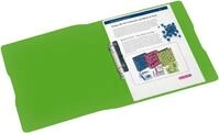 Herlitz Pr&auml;sentationsordner Ringbuch A4 2 Ringe PP 16mm apfel opak to go