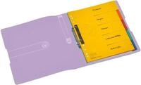 Herlitz Pr&auml;sentationsordner Ringbuch PP A4 2 Ringe 25mm flieder transparent to go