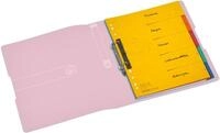Herlitz Pr&auml;sentationsordner Ringbuch PP A4 2 Ringe 25mm rot transparent to go
