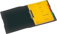 Herlitz Pr&auml;sentationsordner Ringbuch A4 2 Ringe PP 25mm schwarz opak to go