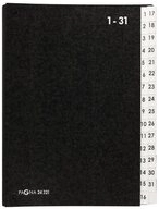 PAGNA Aktenordner Pultordner 32-tlg 1-31 Hartpappe schwarz