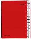 PAGNA Organisationsmappe Pagna Pultordner Color 24 F&auml;cher A-Z rot
