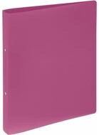 PAGNA Pr&auml;sentationsordner Ringbuch A4 2-Ring 25mm Lucy Basic PP dunkelrosa