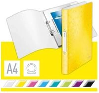 LEITZ Pr&auml;sentationsordner WOW Ringbuch 2-Ringe gelb 3,2 cm DIN A4