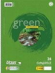 Ursus - Ludwig B&auml;hr Notenblock Kollegblock green A4 70g/qm kariert Lineatur 26...