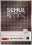 BRUNNEN Collegeblock Block Premium "Schulblock" A4 5 x 7 rautiert mit Rand,...