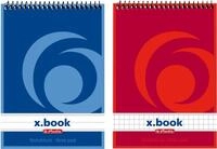 Herlitz Notenblock Spiralnotizblock A6 50 Blatt kariert VE=4 St&uuml;ck