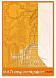 Herlitz Transparentpapier, 30 Blatt, DIN A4, 65 g/m&sup2;, radierfest, bruchfest,
