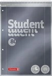BRUNNEN Collegeblock BRUNNEN Collegeblock STUDENT Premium A4 kariert - Made in
