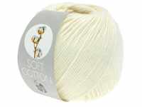 LANA GROSSA Soft Cotton 0002 ecru Häkelwolle