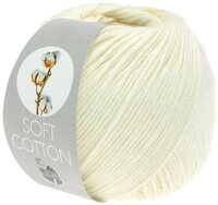 LANA GROSSA SOFT COTTON H&auml;kelwolle, 140 m (weiches, vielseitiges Garn f&uuml;r h&ouml;chsten