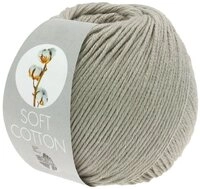 LANA GROSSA SOFT COTTON H&auml;kelwolle, 140 m (weiches, vielseitiges Garn f&uuml;r h&ouml;chsten