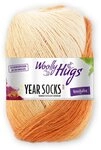Woolly Hugs Woolly Hugs YEAR SOCKS 100 g 4-fach Sockenwolle d&eacute;grad&eacute;...