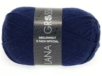 LANA GROSSA Meilenweit 6-fach 150g Unito H&auml;kelwolle, 390 m