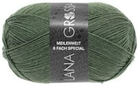LANA GROSSA Meilenweit 6-fach 150g Unito H&auml;kelwolle, 390 m