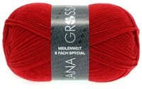 LANA GROSSA Meilenweit 6-fach 150g Unito H&auml;kelwolle, 390 m