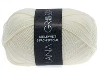 LANA GROSSA Meilenweit 6-fach 150g Unito H&auml;kelwolle, 390 m