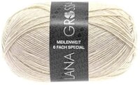 LANA GROSSA Meilenweit 6-fach 150g Unito H&auml;kelwolle, 390 m