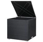 Casaria Auflagenbox, 318 L mit Deckel 75x75x70cm Wasserdicht Gasdruckfeder...