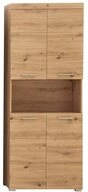 trendteam Hochschrank Badezimmerschrank Schrank Badm&ouml;bel Badezimmer Asteiche