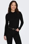 JDY Langarmbluse JDYFRANSISKA L/S HIGHNECK TOP JRS NOOS Viskosemischung, slim...