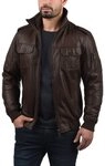 !Solid Lederjacke SDFamash Bikerjacke aus 100% Schafsleder