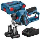 BOSCH Akku-Elektrohobel Bosch Akku-Hobel GHO 12V-20 12 V / 2x 4,0 Ah Akku +