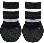TRIXIE Pfotenschutz Hundesocken - schwarz schwarz