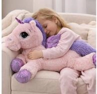 Sweety-Toys Kuscheltier Kuscheltier Einhorn rosa &ndash; weiches Pl&uuml;schtier 65 cm