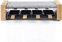 H.Koenig Raclette WOD8 Raclette-Grill f&uuml;r 8 Personen in Holz-Optik, 1200 W