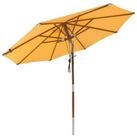 anndora-sonnenschirm Sonnenschirm 3m rund Knickbar Dreh-Kipp-Mechanismus, sahara