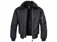 Brandit Winterjacke Brandit Herren MA2 Jacket Fur Collar (1-St), schwarz