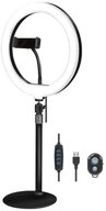 LogiLink Ringlicht AA0152, Selfie-Licht, Handy-Stativ, 3 Lichtfarben,...