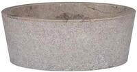 vidaXL Waschbecken Waschbecken Grau &Oslash;40x15 cm Marmor