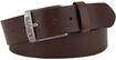 Lederg&uuml;rtel LEVI'S "NEW DUNCAN", Damen, Gr. 80, braun (dunkelbraun), Rindsleder,