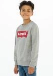 Sweatshirt LEVI'S KIDS "LVB LVB FRENCH TERRY BATWING", Jungen, Gr. 10/140, grau