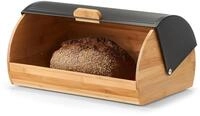 Zeller Present Brotkasten, Bambus, Metall, (1-tlg), Ma&szlig;e ca. 39 x 27 x 19 cm