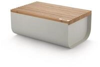 Alessi Brotkasten Brotkasten 34x21 cm Mattina silber, Bambus, Stahl, (1-tlg),