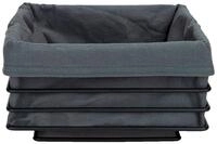 Justinus Brotkorb Brotkorb MAHIR, Schwarz, B 23 cm, Edelstahl