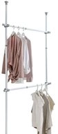 WENKO Kleiderb&uuml;gel Kleiderstange, Kleiderstange HERKULES 2 St&uuml;ck, 75-120cm,...