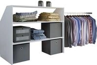VCM Kleiderschrank Offener Kleiderschrank Dachschr&auml;gen Regal Dacho l (1-St)