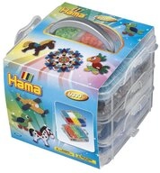 Hama B&uuml;gelperlen Hama kl. Aufbewahrungsbox, mit 6.000 Midi-B&uuml;gelperlen, 3