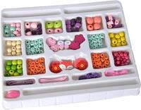 SIMBA Bastelperlen Spielzeug Kreativ 190 Teile Holzperlen Set Buchstaben...