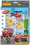 Dan Import B&uuml;gelperlen Hama B&uuml;gelperlen Feuerwehr mit Zubeh&ouml;r 2000 St&uuml;ck