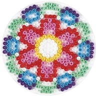 Hama B&uuml;gelperlen Hama Midi-Stiftplatte Kreis medium, wei&szlig;